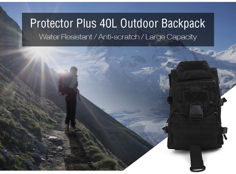 Protector Plus 40L Outdoor Military Backpack Bag for Cycling Camping Traveling