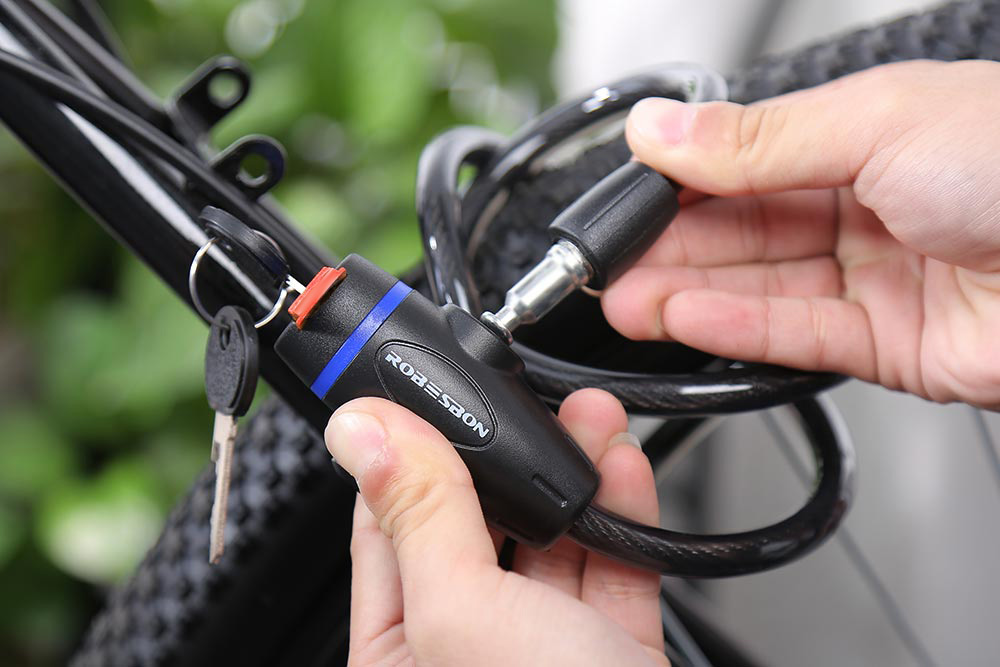 Robesbon Cycling Bike Anti-theft Ring Wire Rope Lock