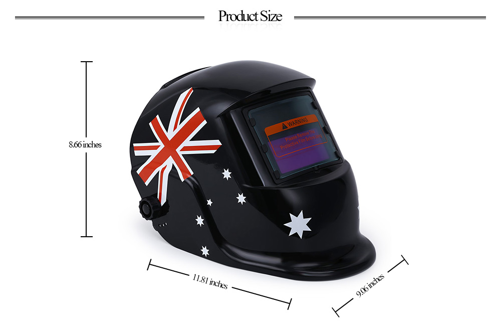 British Flag Pattern Solar Power Welding Helmet