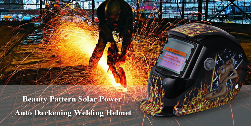 Beauty Pattern Solar Power Welding Helmet