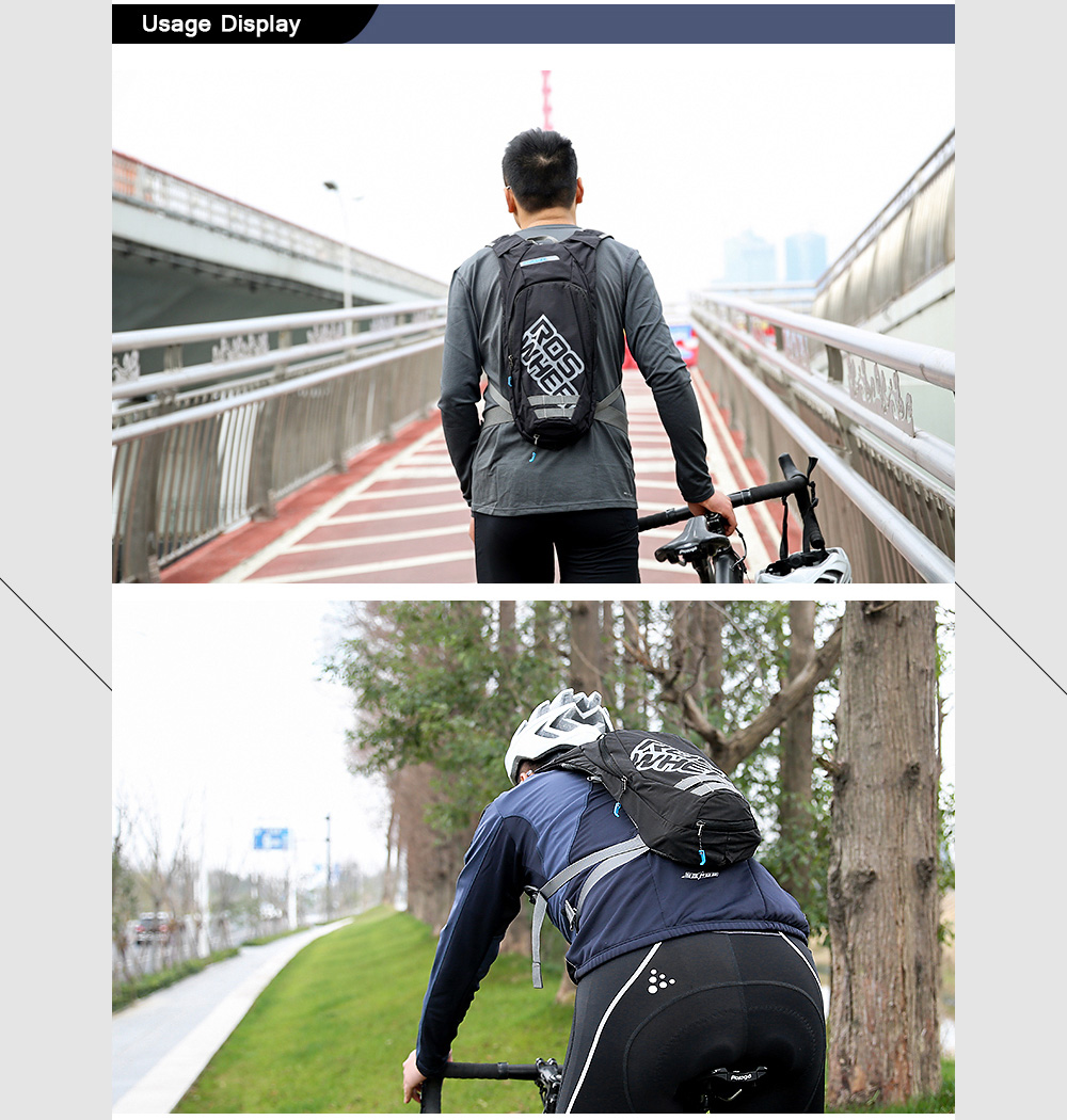 ROSWHEEL 151366 Tear-resistant Nylon Cycling Backpack Water Bladder Bag
