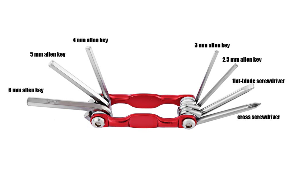 7 in 1 Multifunctional Bike Repair Tool Kit Hex Spoke Wrench Mountain Cycle Screwdriver