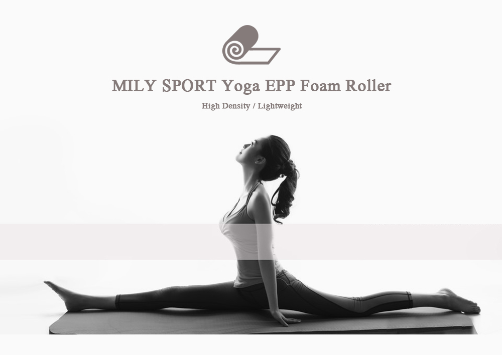 MILY SPORT Muscle Feet High Density Lightweight Yoga EPP Foam Roller for Gym Exercises Physio Massage Stretching