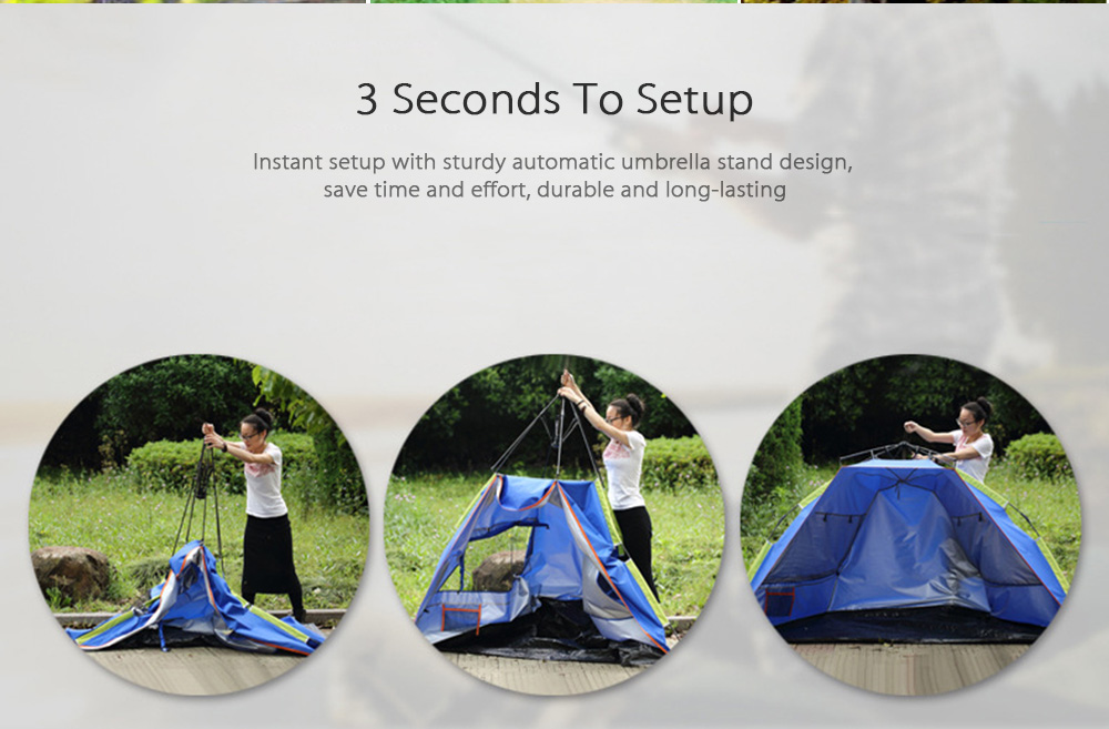 SHENGYUAN Outdoor Water Resistant Automatic Instant Setup 3 - 4 Person Beach Fishing Tent