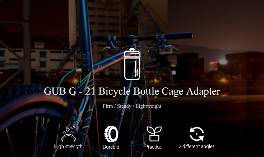 GUB G - 21 Outdoor Bike Cycling Bicycle Water Bottle Cage Holder Bracket Mount Handlebar Seat Adapter