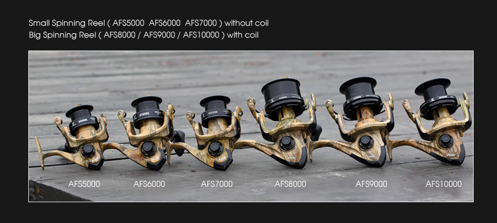AFS5000 - 10000 12 + 1 Ball Bearings Spinning Reel