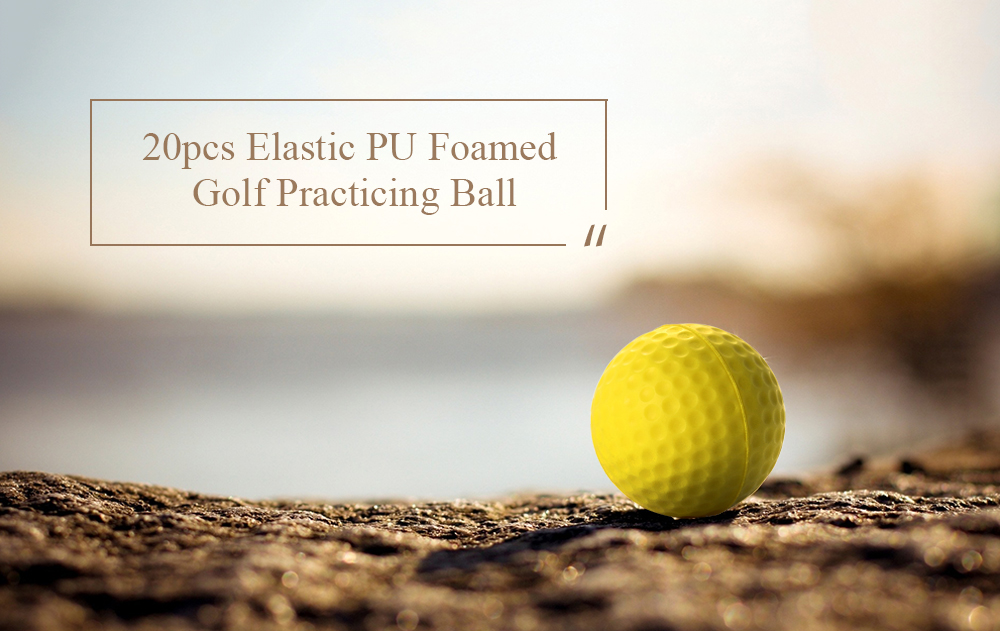 Dominant 20pcs Elastic PU Foamed Ball for Outdoor Indoor Golf Sport Training