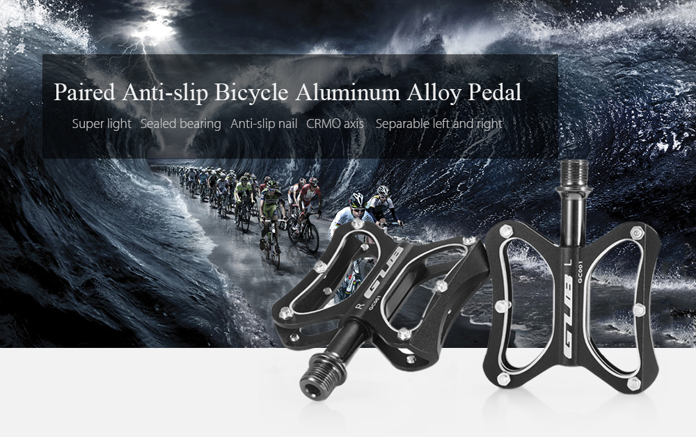 GUB GC - 001 Paired Outdoor Ultralight 9/16 inch MTB Mountain Bike Bicycle Aluminum Alloy Anti-slip Pedal