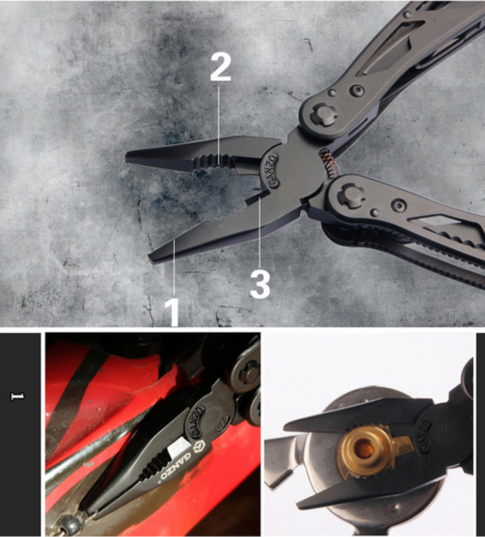 Ganzo G202B 24 Tools in One Hot Sale Multi Tool Pliers with Screwdriver Kit
