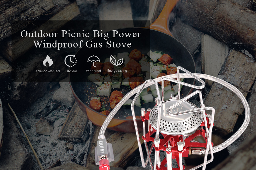 Bulin BL100 - B6 Outdoor Camping Picnic Foldable Split Gas Stove Portable BBQ Gear