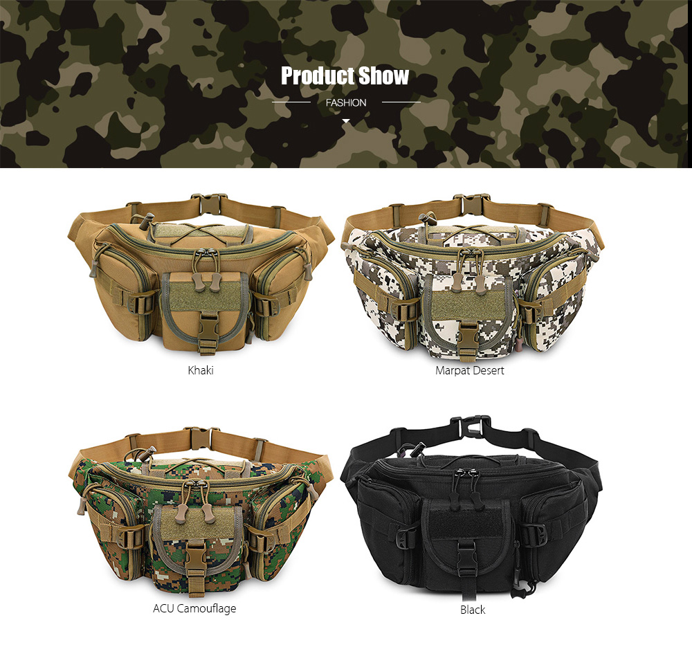 Free Knight Wear-resistant Military Outdoor Sport Molle Waist Bag Hip Belt Pack