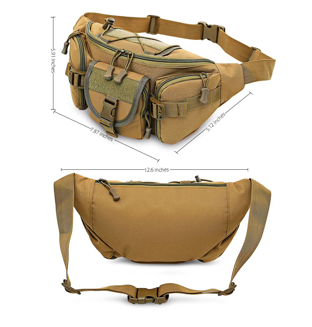 Free Knight Wear-resistant Military Outdoor Sport Molle Waist Bag Hip Belt Pack