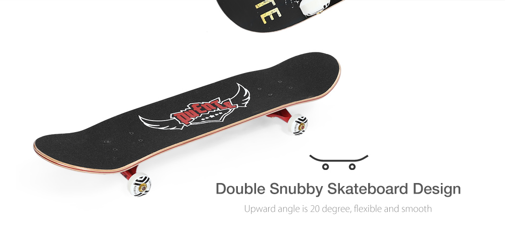 PUENTE 608 ABEC - 9 Adult Four-wheel Double Snubby Maple Skateboard for Entertainment