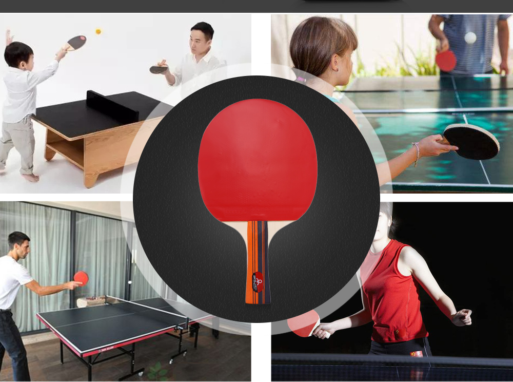 BOLI A09 2pcs / Set Outdoor Table Tennis Rubber Ping Pong Training Racket with Ball