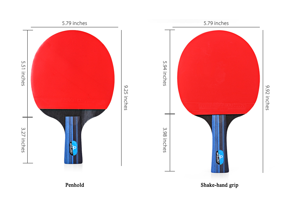 BOLI A10 2pcs / Set Outdoor Table Tennis Rubber Ping Pong Training Racket with Ball