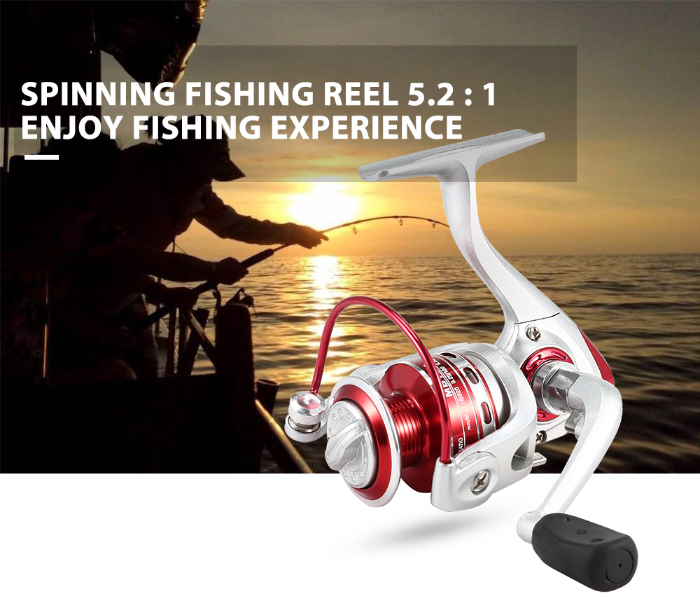 MB Series 8 Ball Bearings 5.2 : 1 Spinning Wheel Metal Fishing Reel