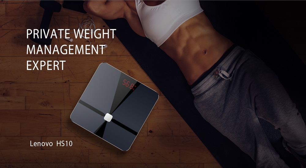 Lenovo HS10 Smart Body Fat Scale Intelligent Data Analysis APP Control Digital Weighing Tool