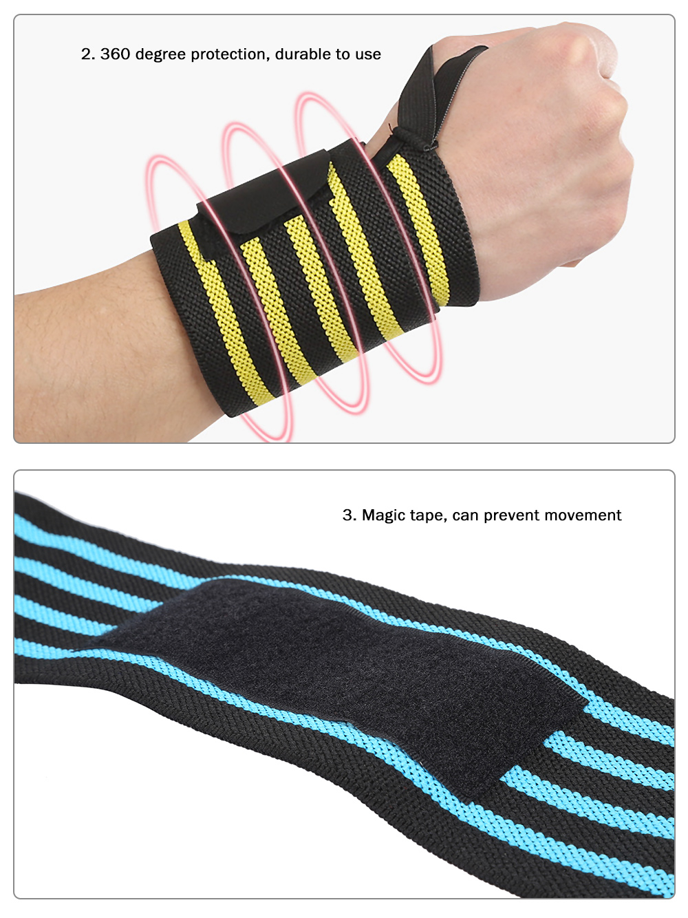 Sports Bracer Safety Wrist Support Straps