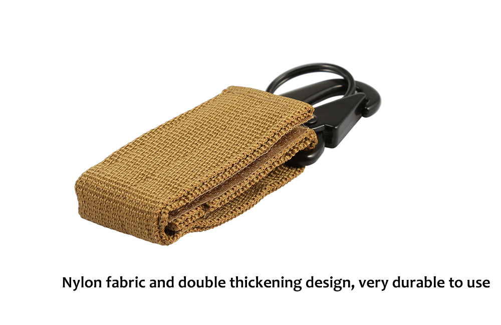 Outdoor Tactical Multifunctional Nylon Webbing Belt with Hanging Buckle