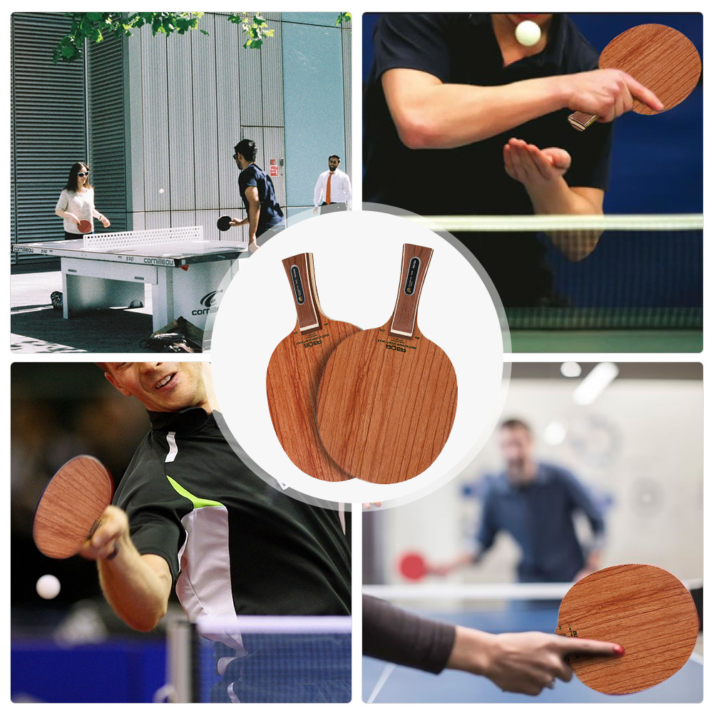 BOER Professional Table Tennis Ping Pong Racket Wooden Base Handle Paddle Bat
