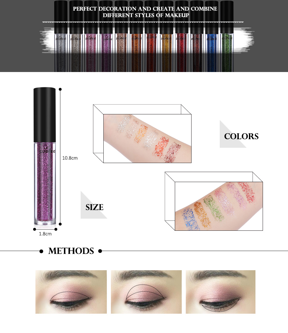 popfeel Cosmetic Brighten Pearl Eye Shadow Glitter Powder Makeup Tool