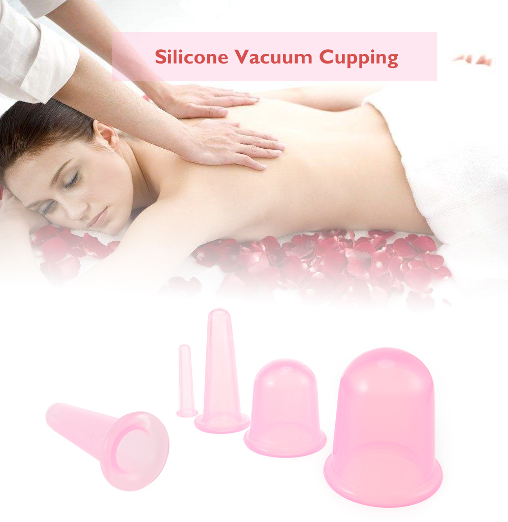 Silicone Anti-cellulite Body Massage Vacuum Cupping 4pcs