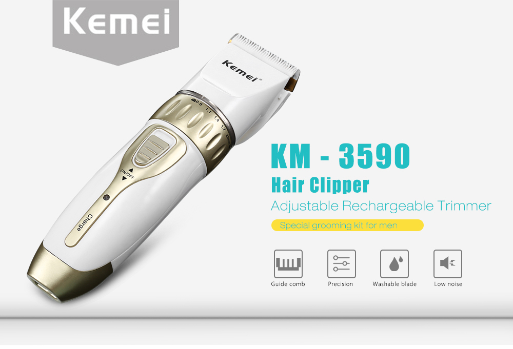 KM - 1817 Hair Clipper Haircut Trimmer Adjustable Rechargeable Electric Hairdressing Tool