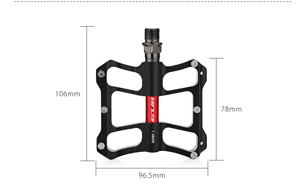 GUB GC060 Paired Outdoor Ultralight 9/16 inch MTB Mountain Bike Bicycle Aluminum Alloy Anti-slip Pedal