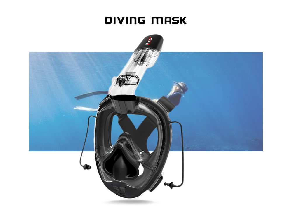 RKD 2nd Generation One-piece Gasbag Snorkeling Mask