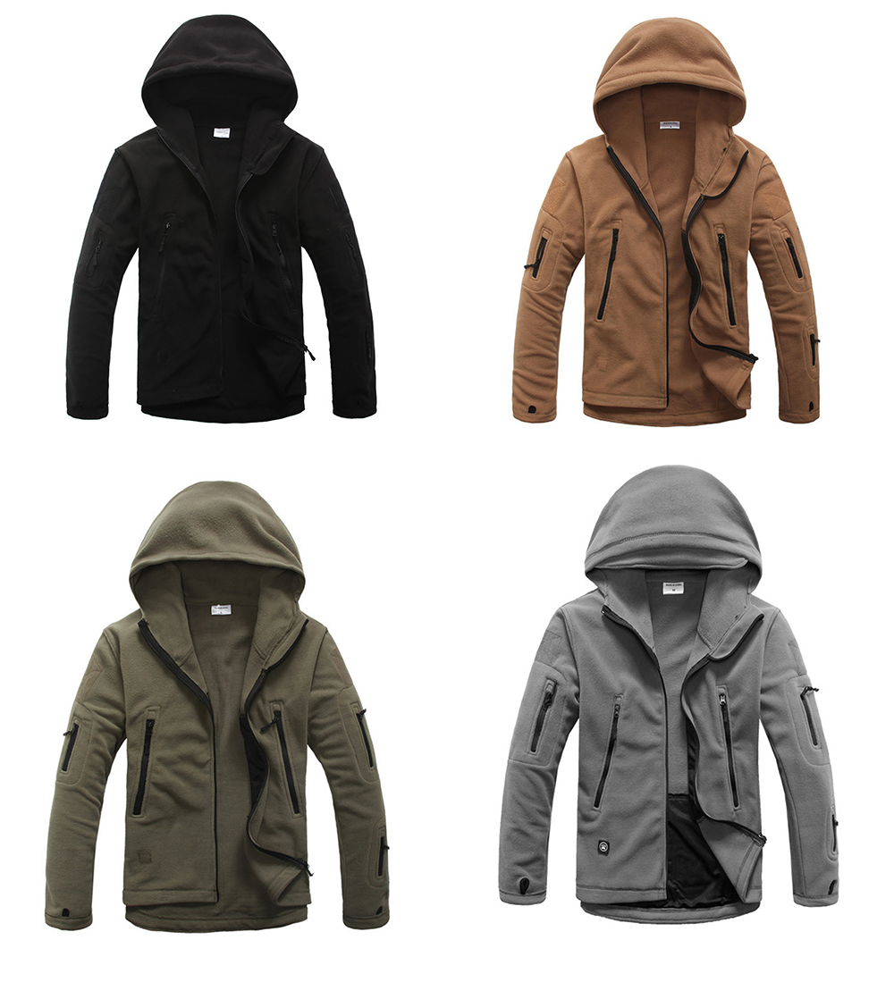Outdoor Sports Warm Soft Shell Jacket Liner Fleece Coat for Men