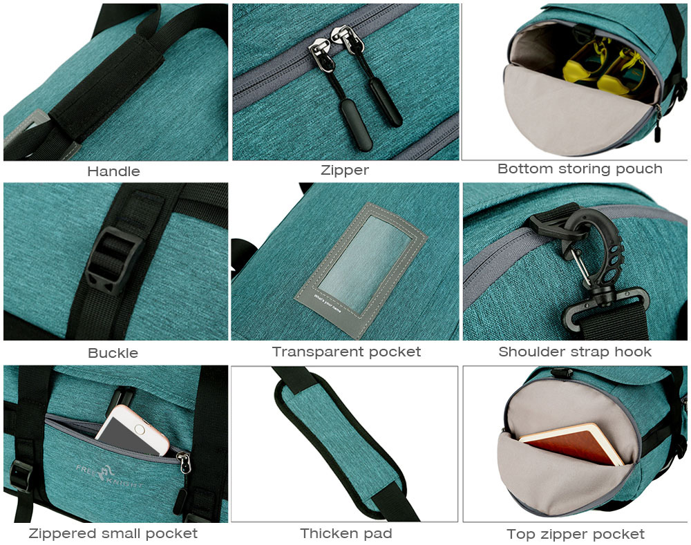 Free Knight 25L Unisex Gym Soccer Training Handbag Traveling Shoulder Bag Shoes Storage Tote