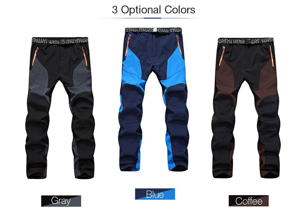 Outdoor Soft Shell Trousers Warm Running Cycling Pants for Men