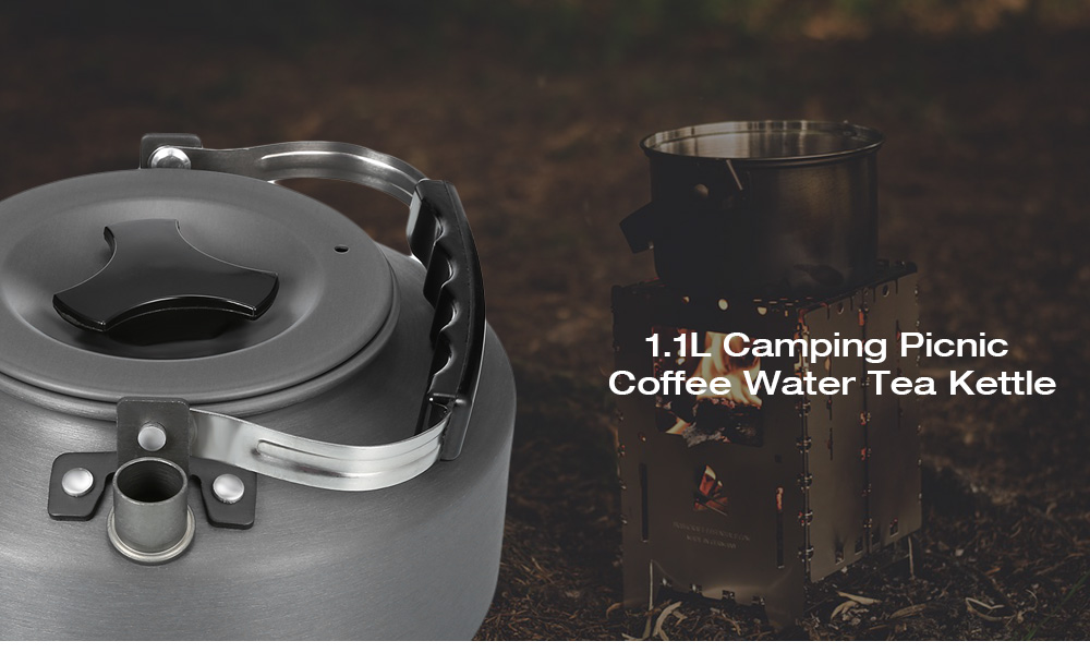 Bulin BL200 - CA 1.1L Portable Ultralight Tea Kettle Coffee Pot for Camping Hiking Picnic