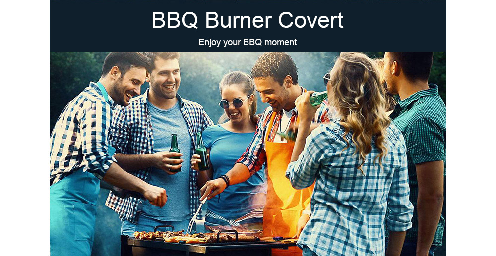 BBQ Cover Polyester Duty Waterproof Barbecue Grill Dust Rain Protector