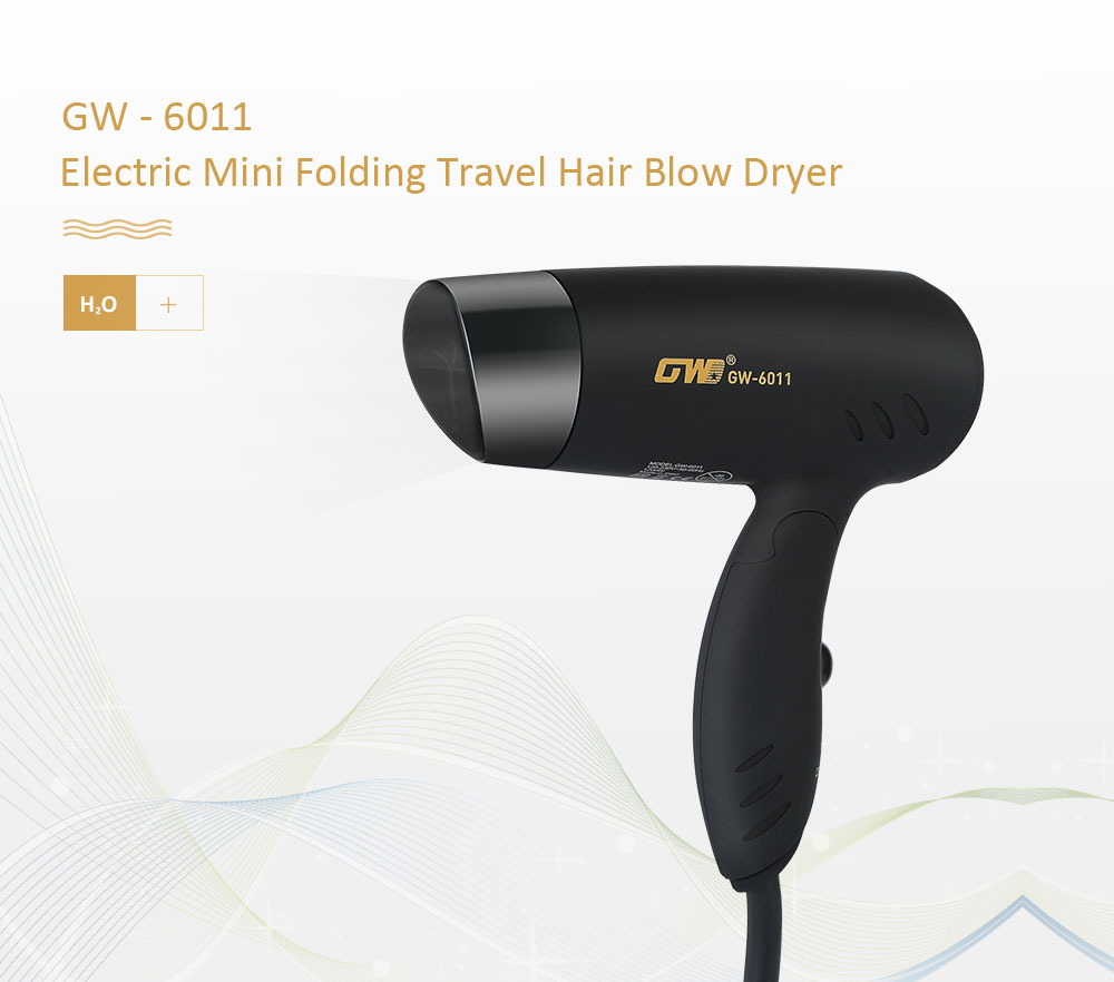 Guowei GW - 6011 Electric Mini Folding Compact Travel Hair Blow Dryer