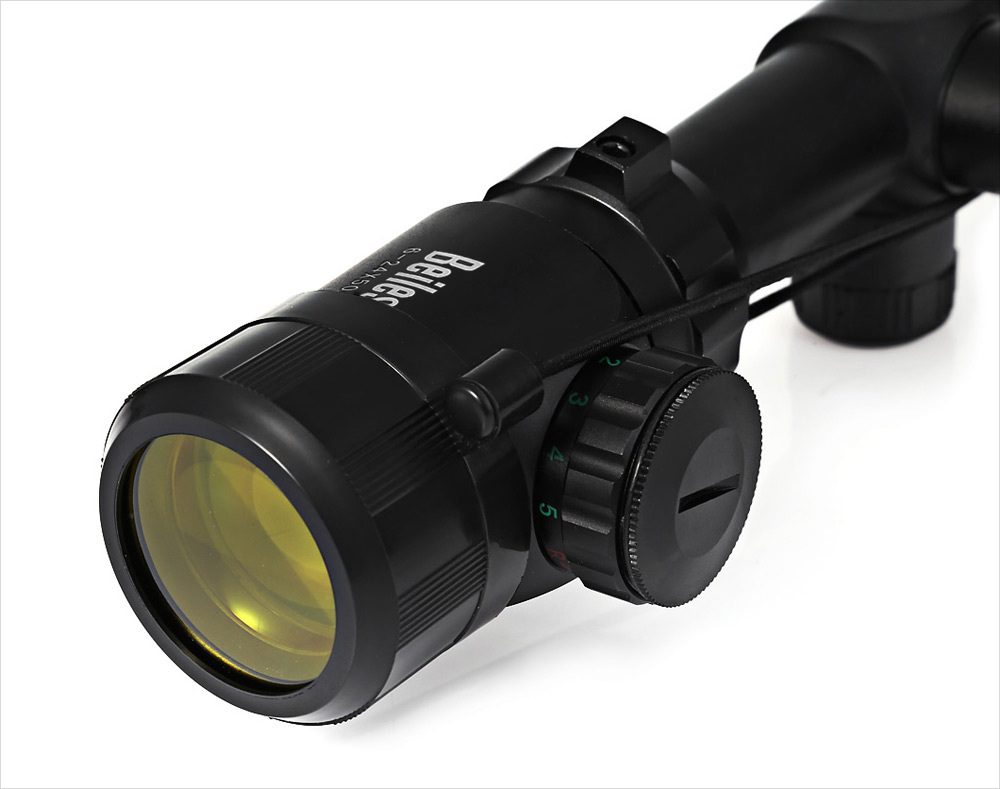 Beileshi 6 - 24X 50mm Adjustable Illuminated Tactical Riflescope Reticle Optical Sight Scope for Shotgun Hunting
