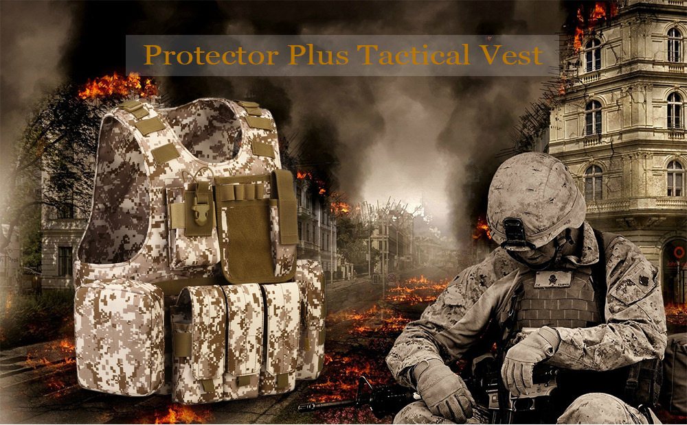 Protector Plus Outdoor Tactical Combat Vest for Military Protection