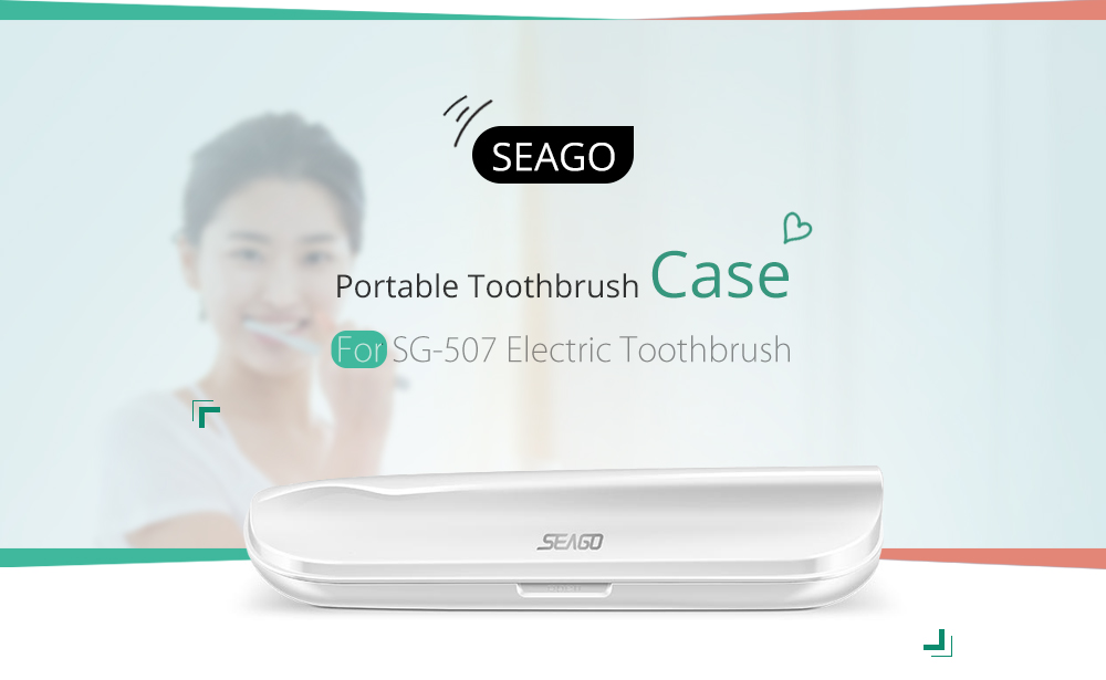 SEAGO SG - 420A Portable Toothbrush Storage Box Fits for SG - 507 Handles Electric Tooth Brush