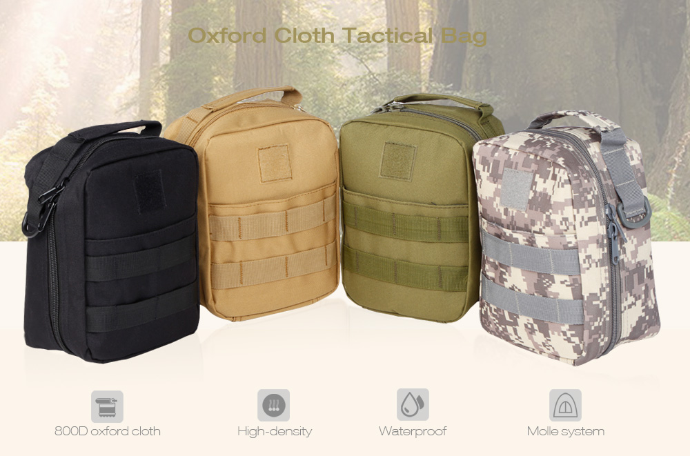 Polyamide Tactical Pouch Waist Belt Molle Medical Military Army Sundries Bag with Shoulder Strap