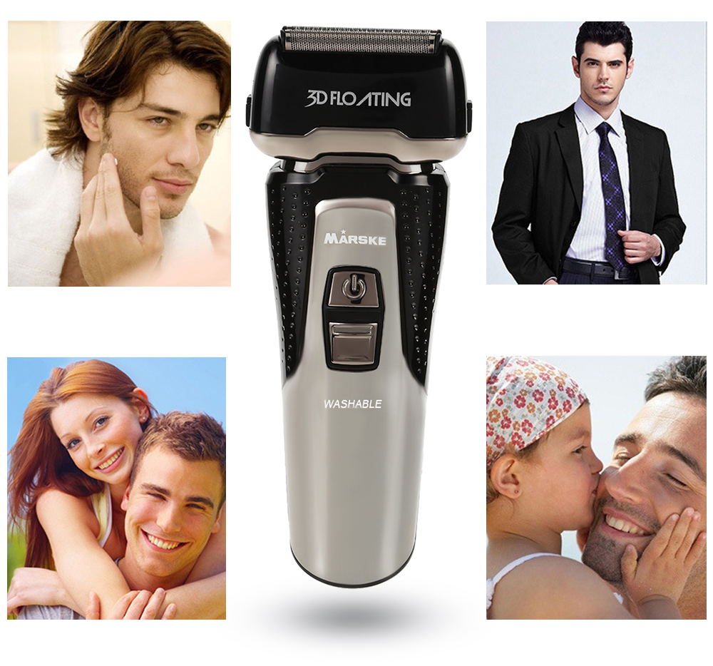 MARSKE Electric Shaver Rechargeable Razor Beard Shaving Machine for Men