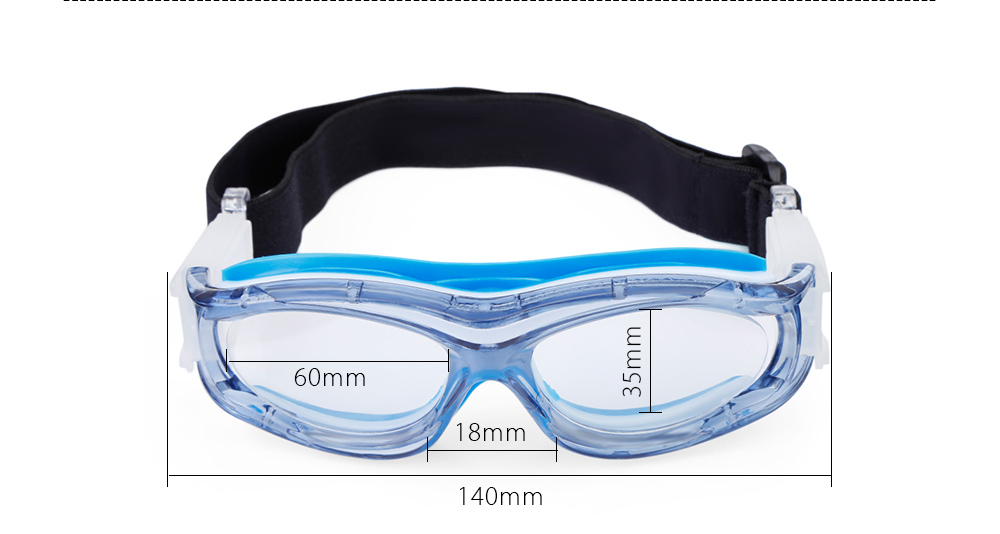 FreeBee Children Anti-fog Basketball Glasses Eyewear with Adjustment Strap for Volleyball Hockey Rugby Soccer