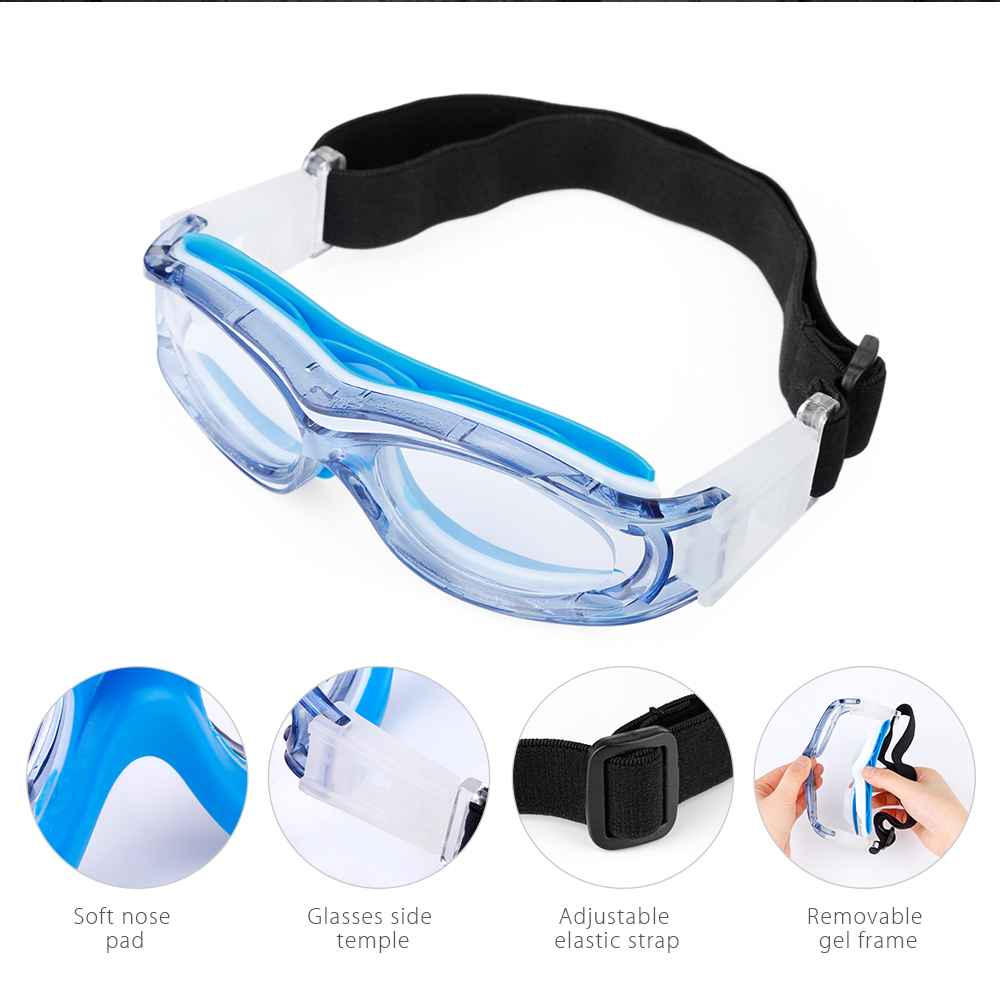 FreeBee Children Anti-fog Basketball Glasses Eyewear with Adjustment Strap for Volleyball Hockey Rugby Soccer