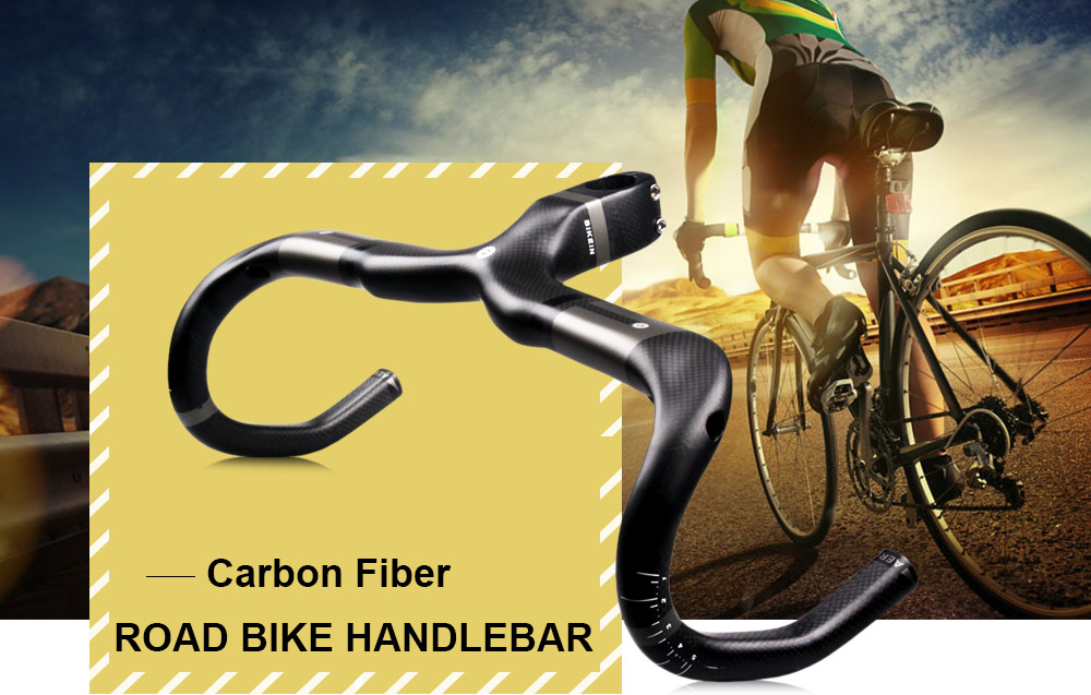 Carbon Fiber Road Bike Breaking Wind Bent Bar Bicycle Handlebar