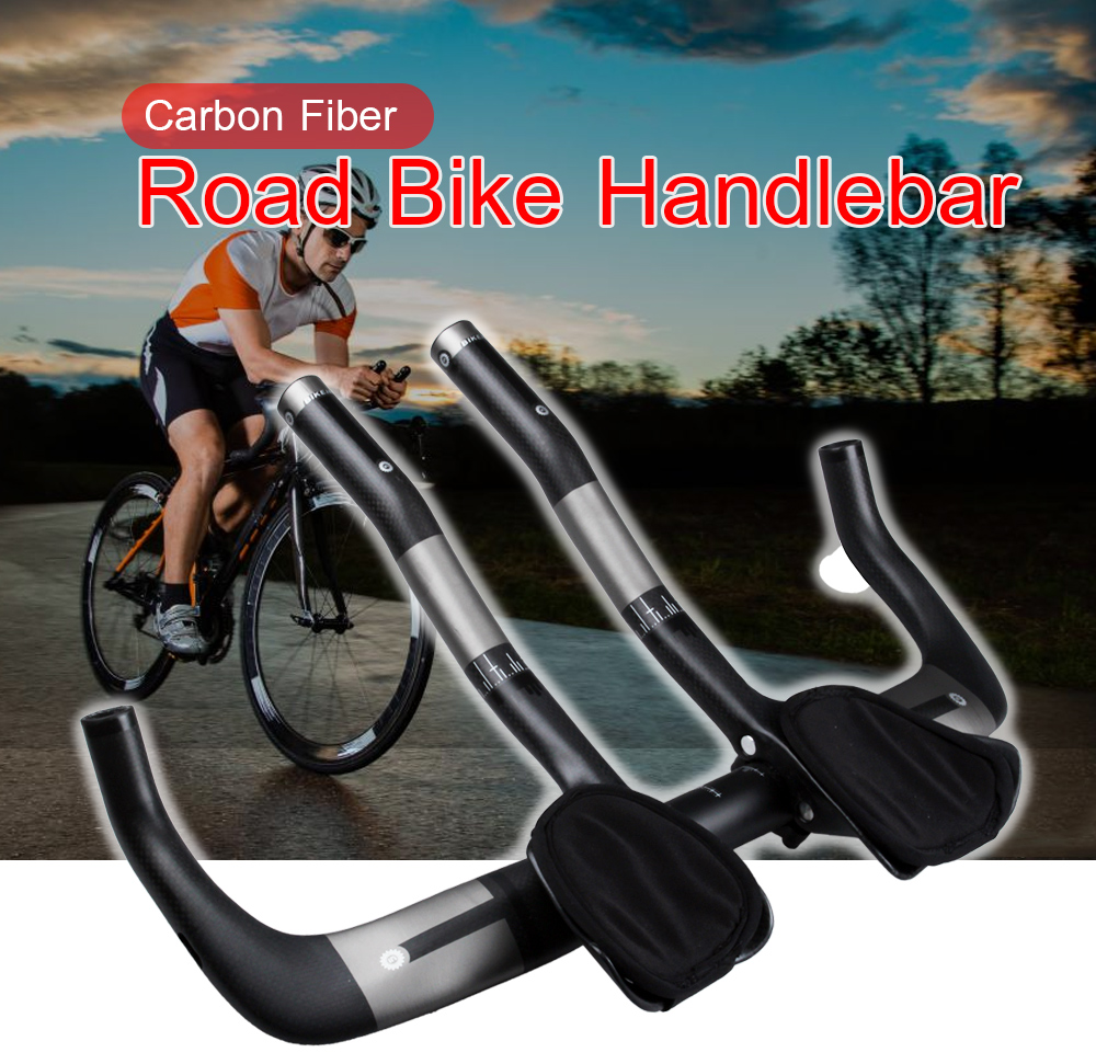 Carbon Fiber Road Bike Breaking Wind Bent Bar Bicycle Rest Handlebar