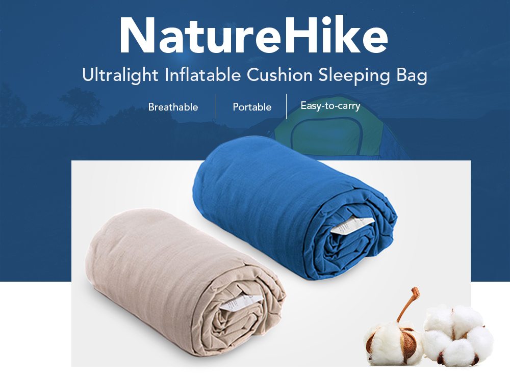 NatureHike Lightweight Inflatable Cushion Sleeping Bag