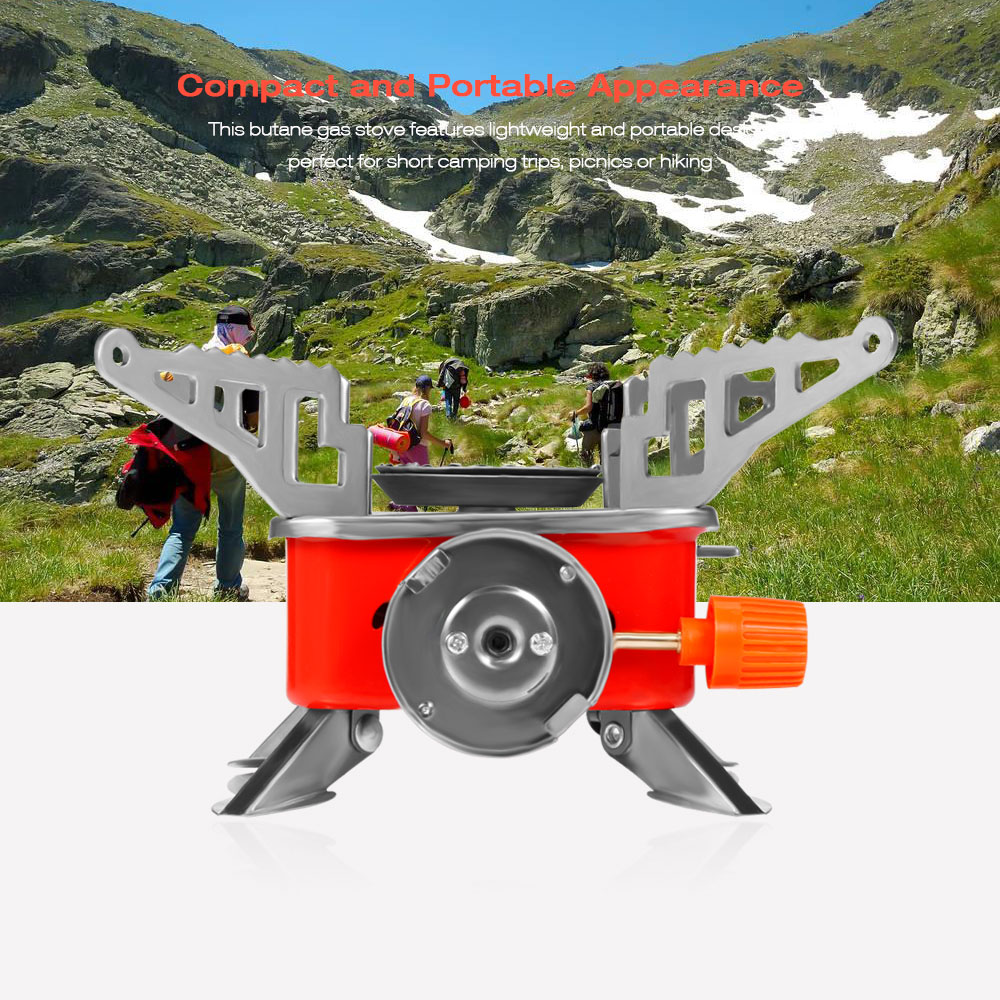 Portable Card Type Outdoor Campaign Butane Gas Stove Burner