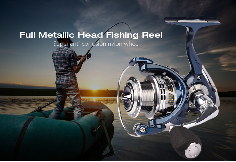 PRO BEROS Full Metal Head 13 + 1BB Ultra Smooth Lightweight Aluminum Fishing Tackle Spinning Reel