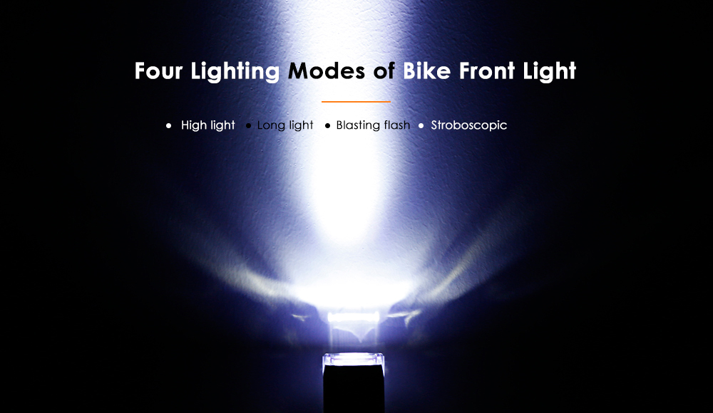 Fujizhe USB Rechargeable Aluminum Bike Cycling Light Set Front Light Tail Lamp