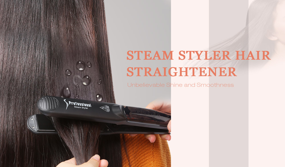 Professional Steam Spray Ionic Ceramic Electric Hair Straightener Fast Styler