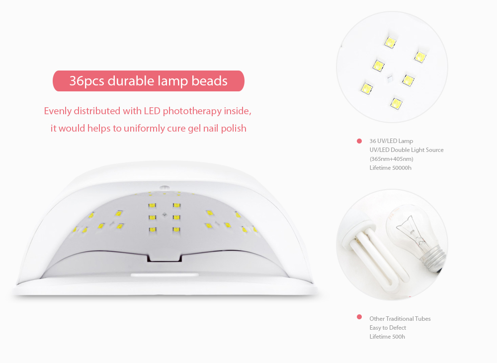 Gustala SUNX UV / LED 48 / 54W Nail Dryer Gel Polish Smart Curing Lamp